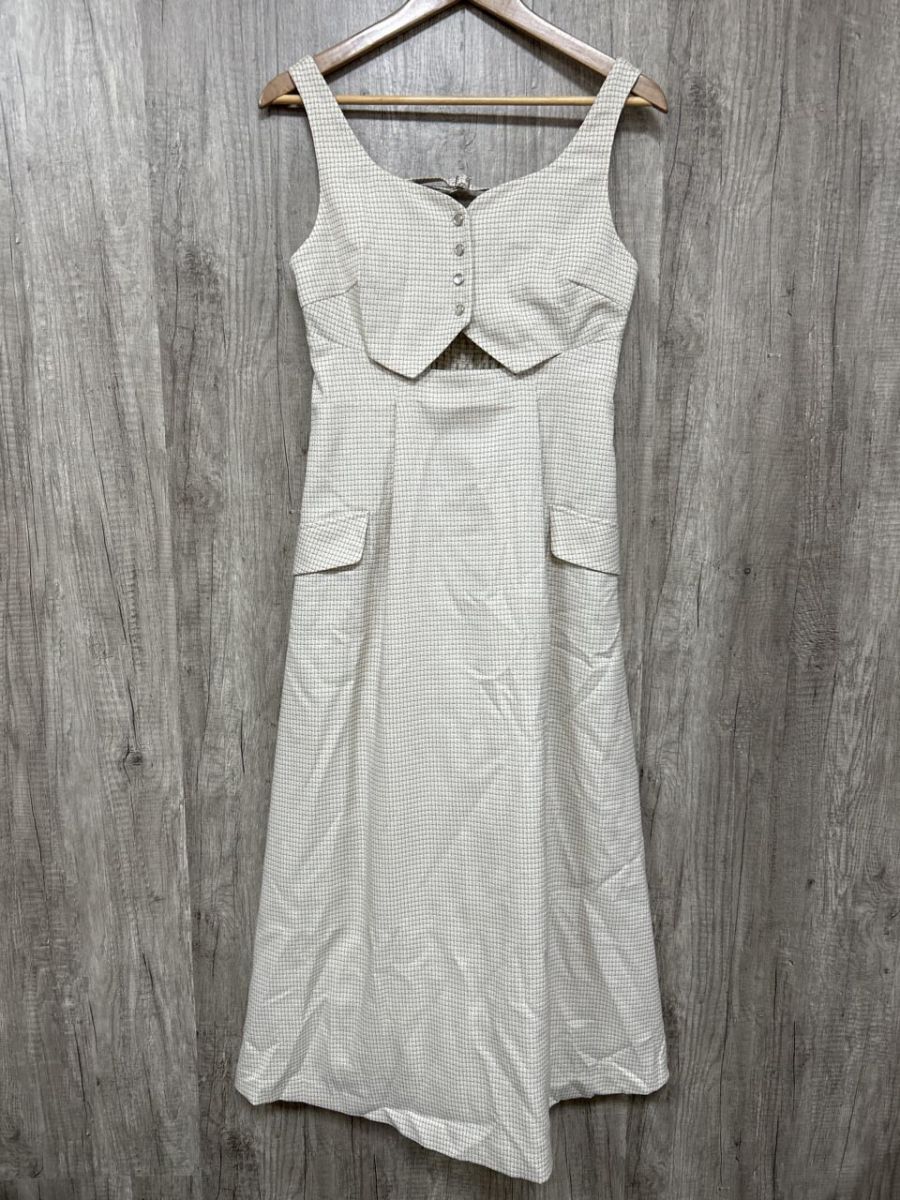 dazzlin ダズリン オープン レイヤード ジャンスカ Iライン ワンピース sizeM/アイボリー ◆■ レディース レディース拍卖