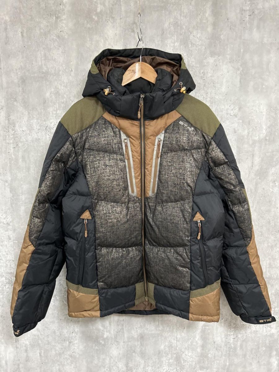 BTR ダックダウン ダウン ジャケット size2XL/黒xベージュ ◆■ メンズ メンズ拍卖