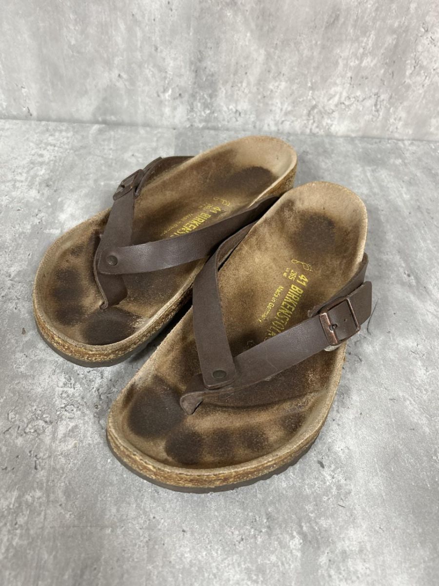 BIRKENSTOCK ビルケンシュトック アドリア 廃盤品 サンダル size41/茶 ■◆ メンズ拍卖
