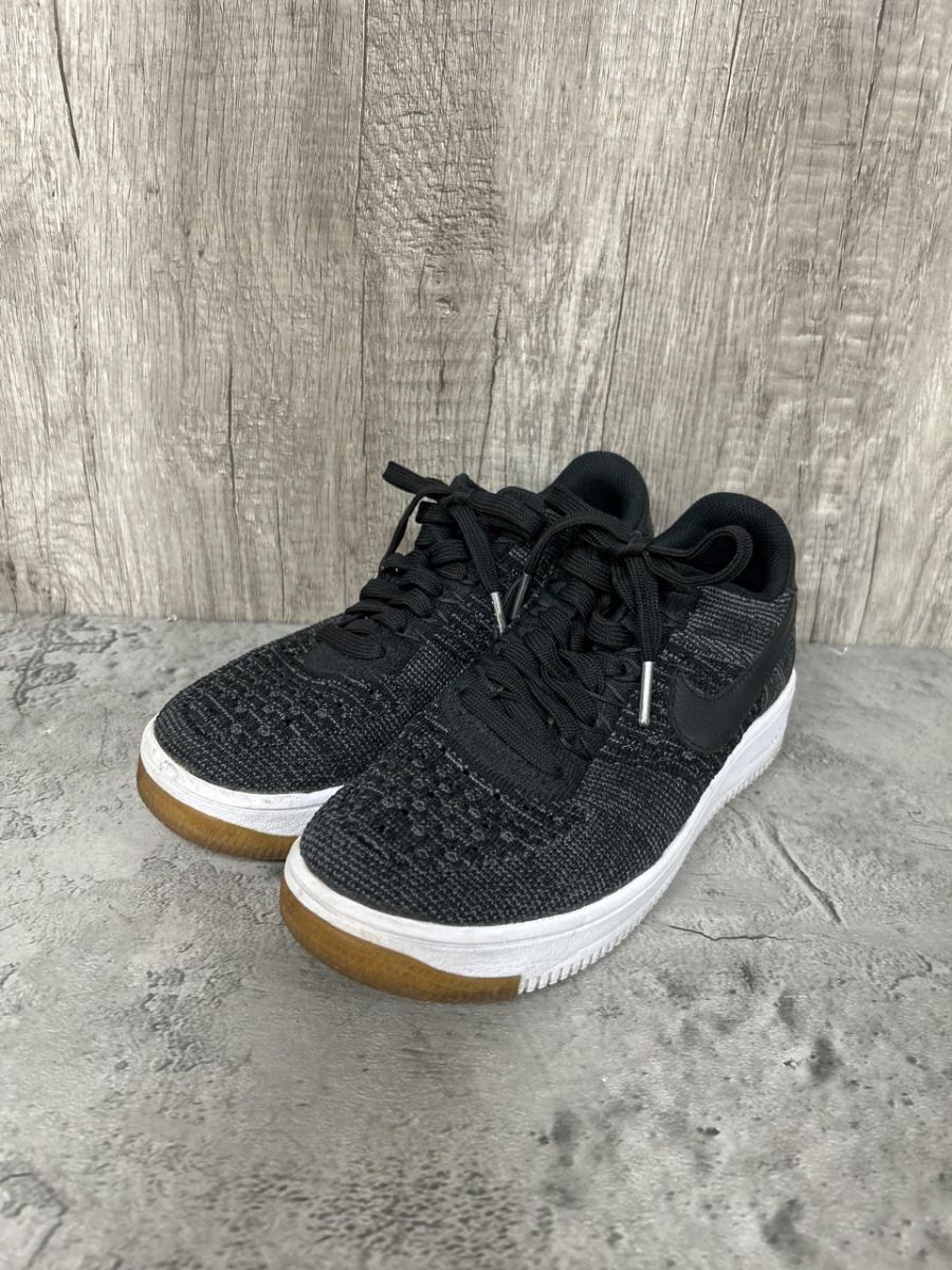 ナイキ フライニット2.0 AIR FORCE 1 FLYKNIT LOW スニーカー size23.5/黒 ■■ レディース拍卖