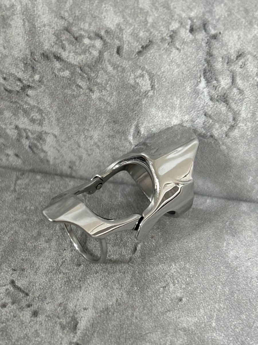 VITALY バイタリー アーマーリング リング 指輪 size13号/シルバー ■■◎ メンズ拍卖