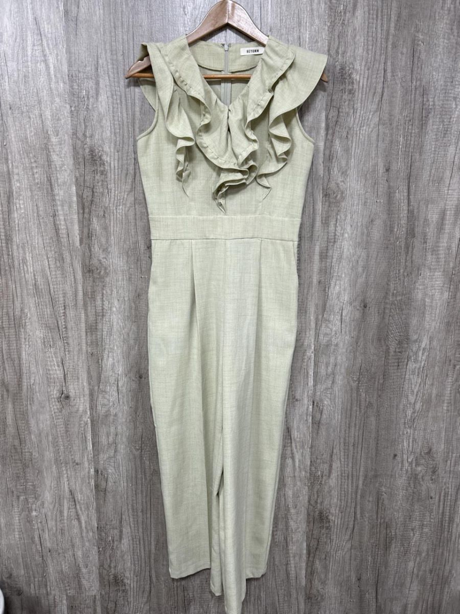 HEYUMM ヘユム フリル オールインワン sizeS/黄緑 ■◆ レディース拍卖