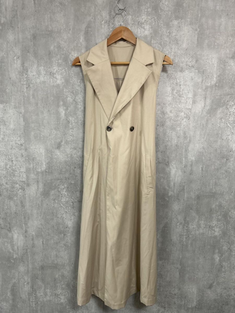 Mystrada マイストラーダ ロングジレ ロングベスト size36/ベージュ ■◇◎ レディース拍卖