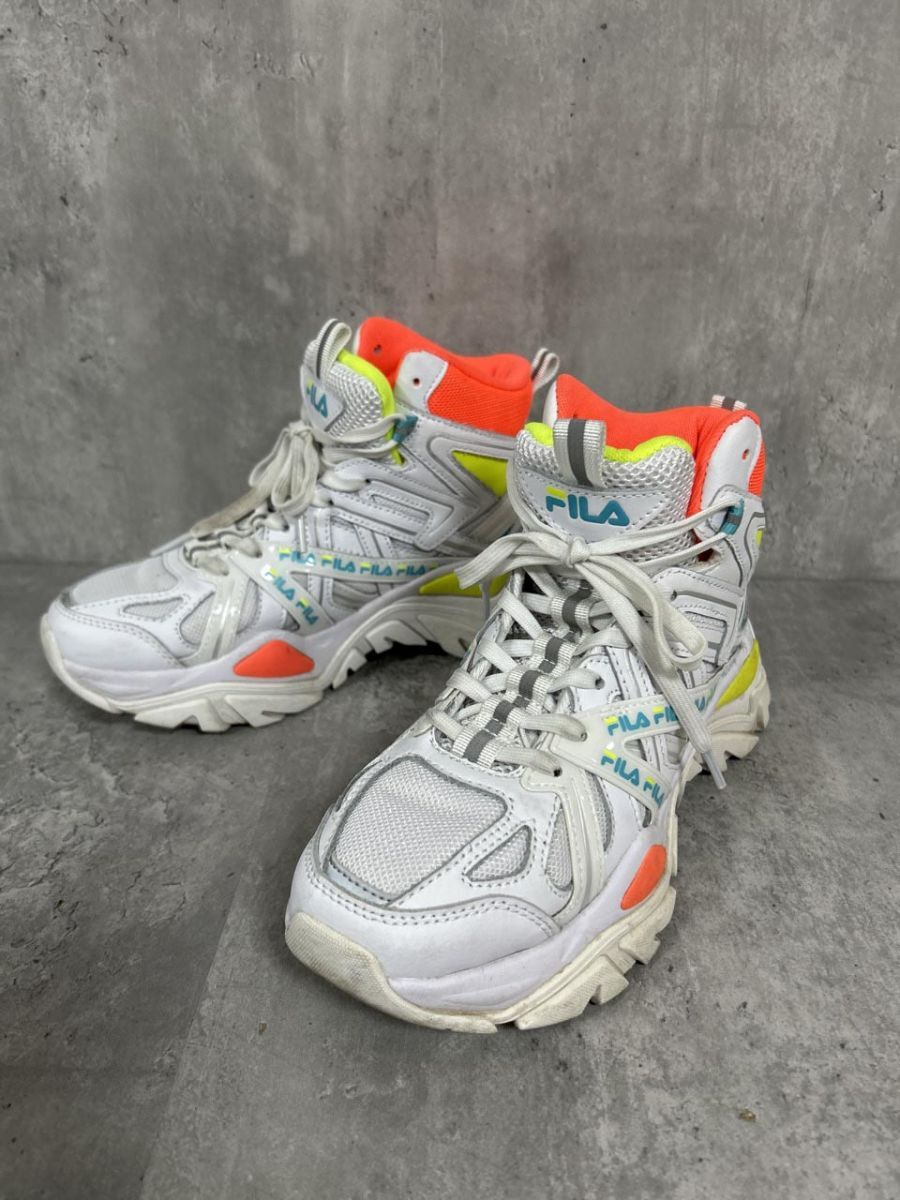 FILA フィラ 厚底 ハイカット ELECTROVE 2 HIGH エレクトローブ 2 ハイ スニーカー size23.0/マルチカラー ■■ レディース拍卖