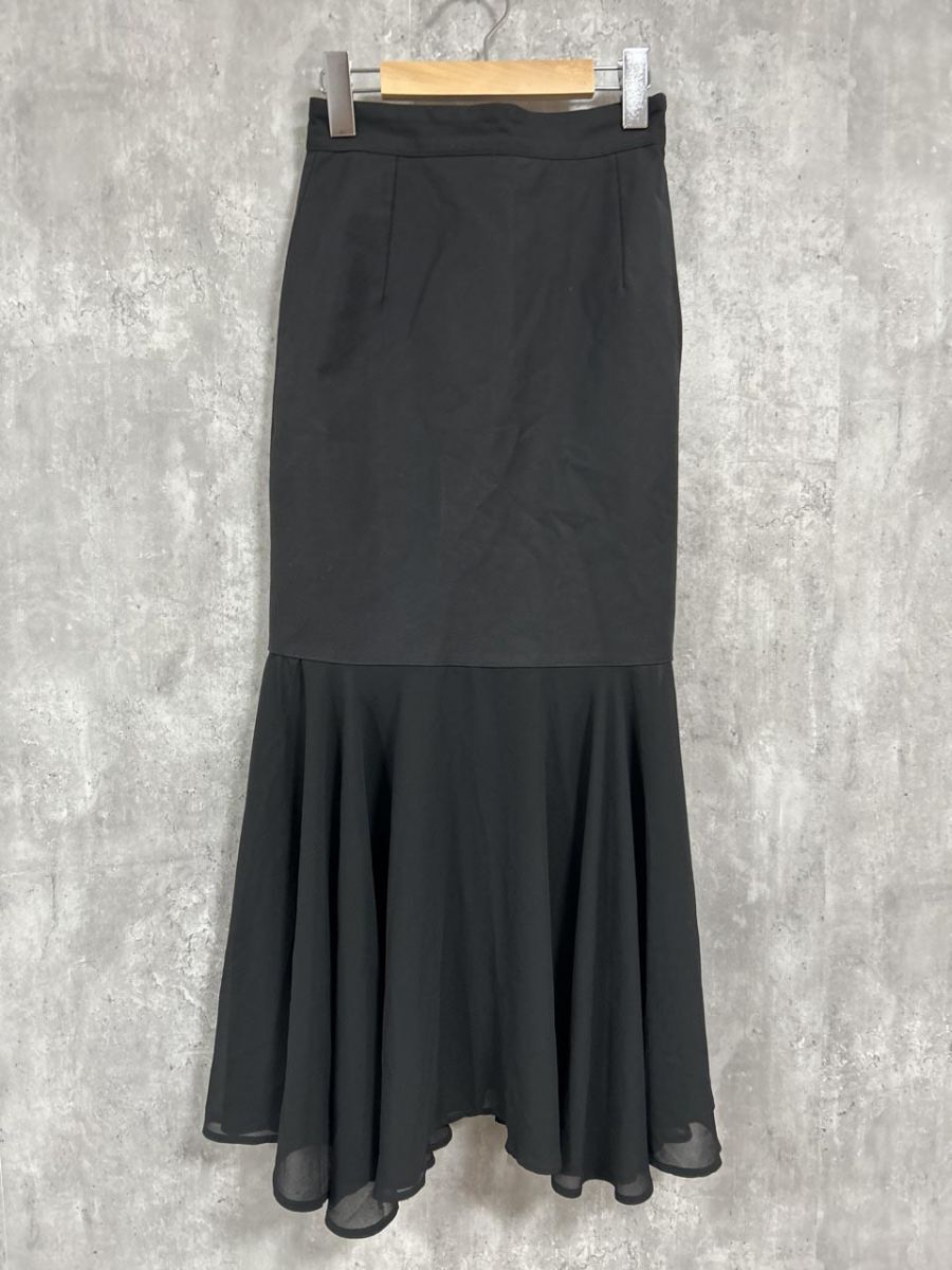 RANDEBOO ドッキング シアー ランデブー マーメイド スカート sizeF/黒 ■■ レディース拍卖
