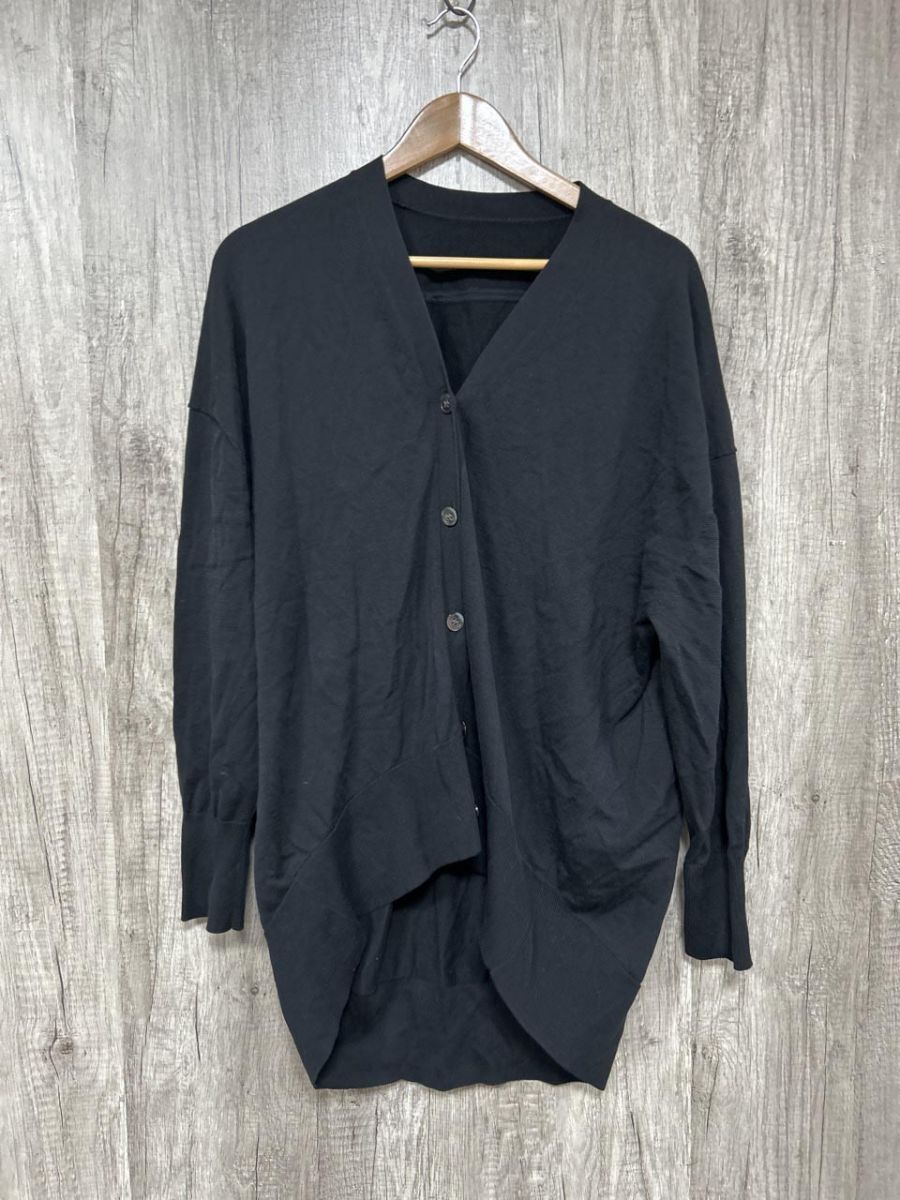 ESSEN. LAUTREAMONT エッセン ロートレアモン ドルマン カーディガン size38/黒 ◇■ レディース拍卖