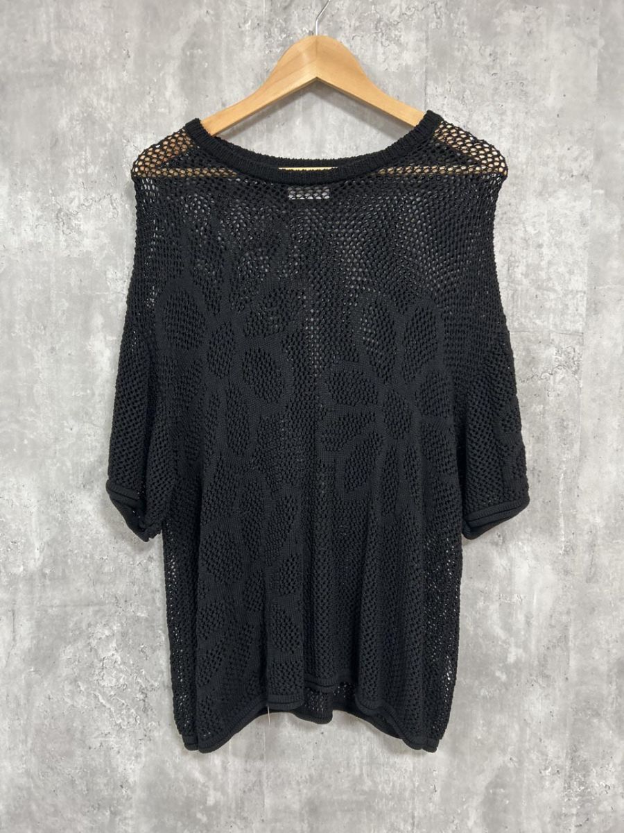 Nilway ニルウェイ かぎあみ サマー ニット セーター sizeL/黒 ■◆ レディース拍卖