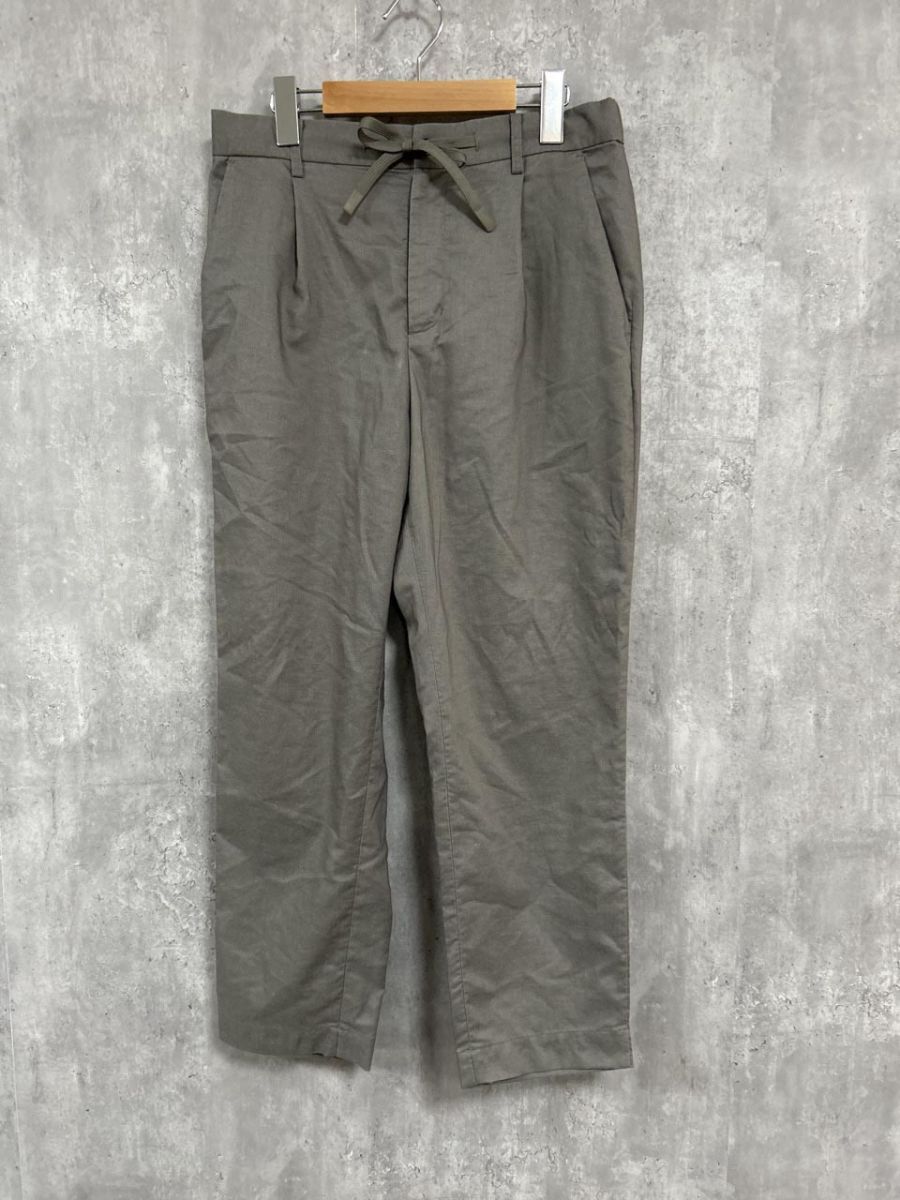 SHIPS any シップスエニィ リネン混 スラックス パンツ sizeM/グレー ■◆ レディース拍卖