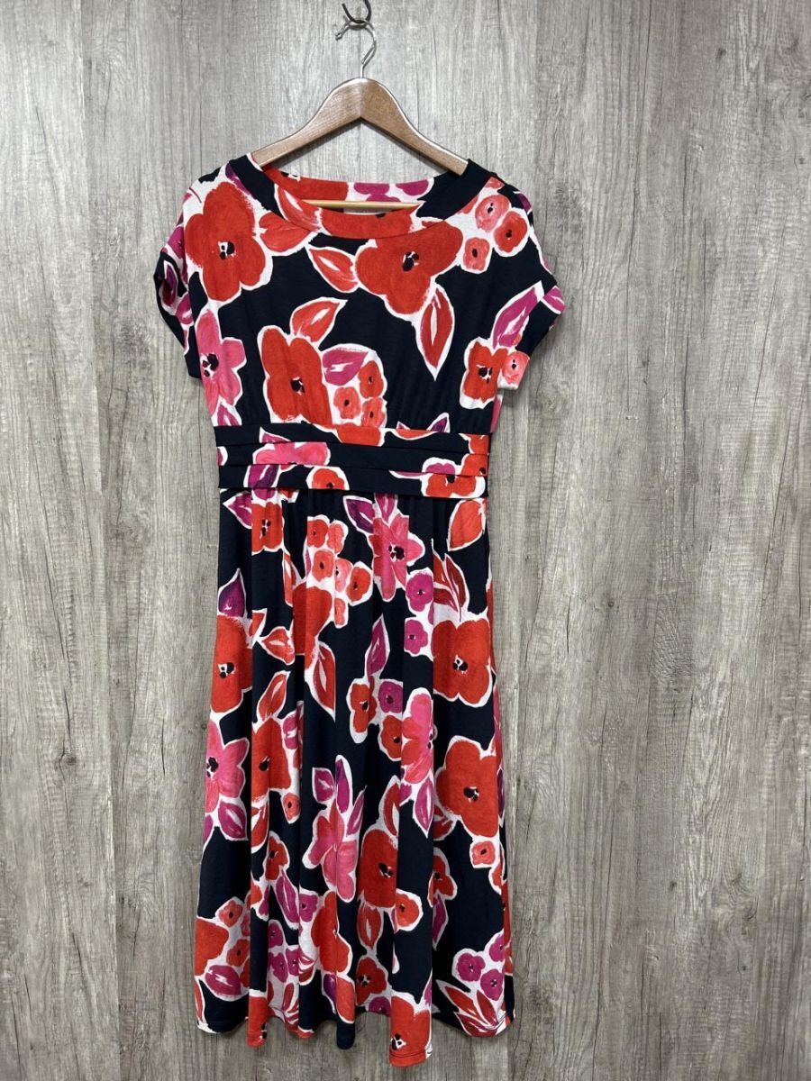 DoCLASSE ドゥクラッセ UVスラブ・ウエストデザイン ワンピース sizeM/濃紺 ■◆ レディース拍卖