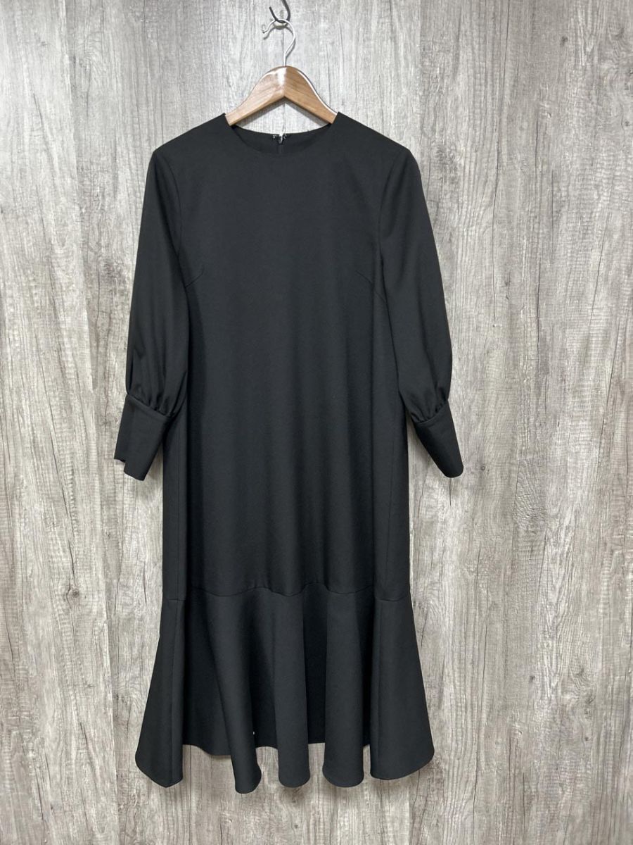 nano universe ナノユニバース マーメイド ロング ワンピース sizeSM/黒 ■■ レディース拍卖