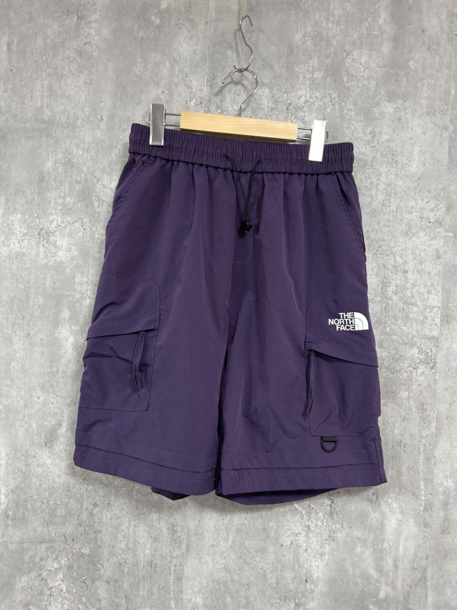 THE NORTH FACE ザノースフェイス ナイロン ハーフ パンツ 紫 ■◆ メンズ拍卖