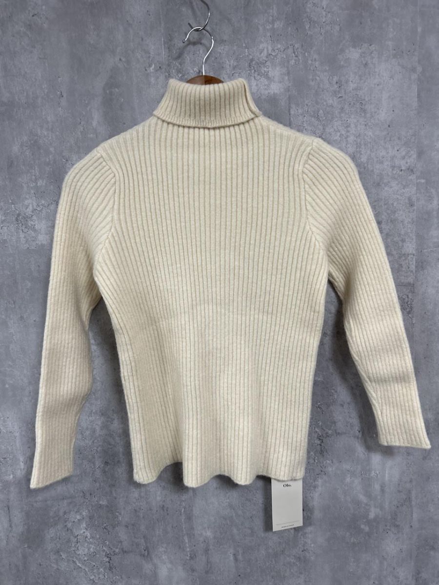 美品 Olu. オルドット タグ付 タートルネック ニット セーター アイボリー ◆■ レディース拍卖