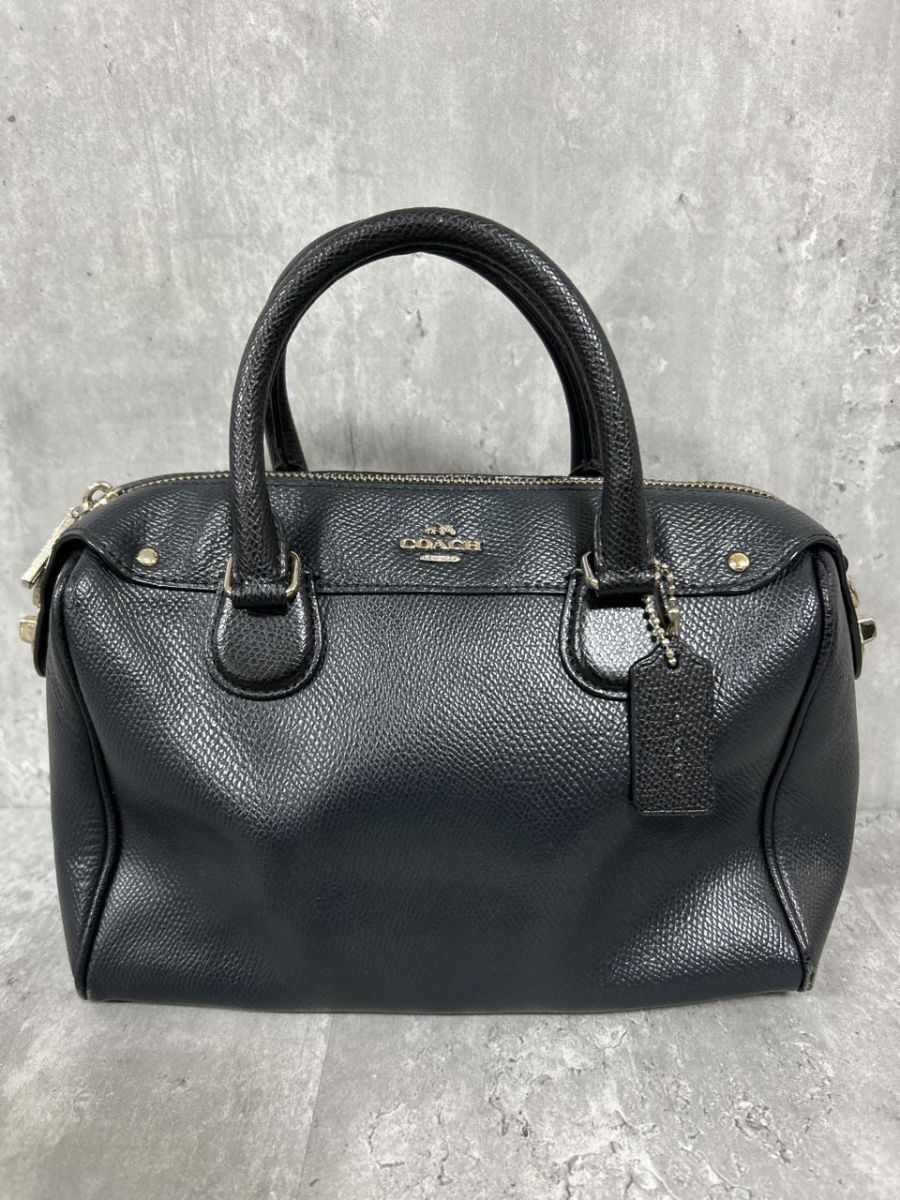 COACH コーチ 2WAY ショルダー ハンド バッグ sizeF/黒 ■■ レディース拍卖