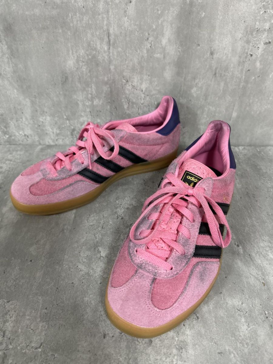 adidas アディダス GAZELLE ローカット スニーカー size23.5cm/ピンク ■■◎ レディース拍卖