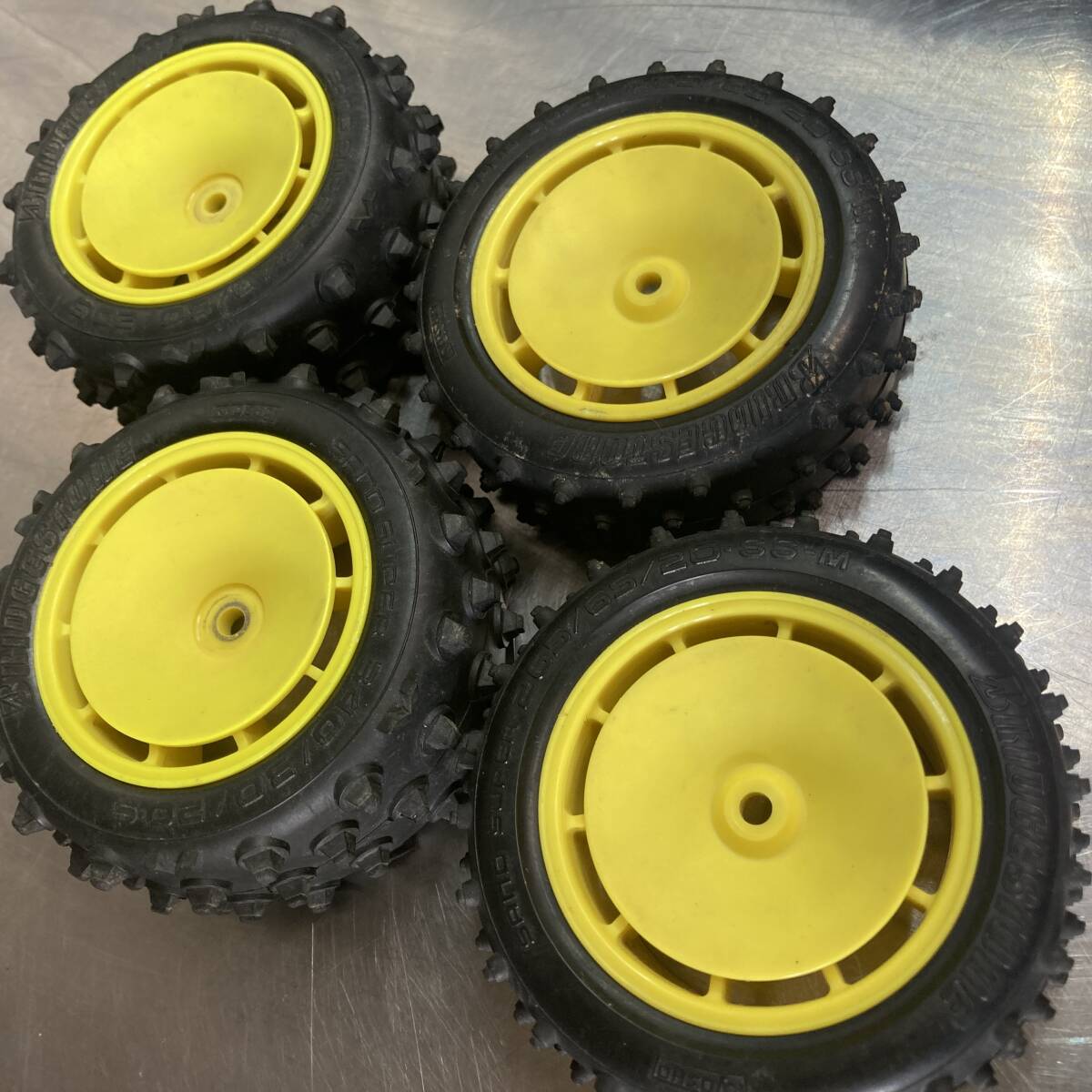 02 当時物 京商 KYOSHO オプティマ ミッド カスタム スペシャル SP ホイール タイヤ ラジコン RC 1/10 TYRE optima mid custom special 拍卖