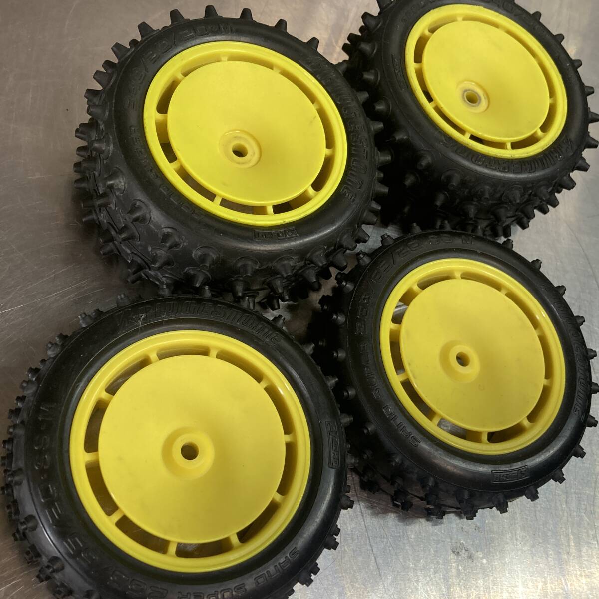 01 当時物 京商 KYOSHO オプティマ ミッド カスタム スペシャル SP ホイール タイヤ ラジコン RC 1/10 TYRE optima mid custom special 拍卖