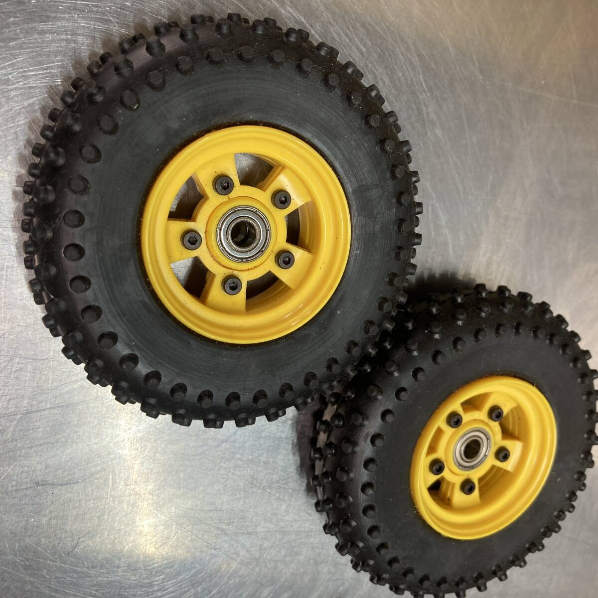 ネコポス 230発送 不明 ホイール フロント  タイヤ ラジコン RC 1/10 TYRE タミヤ 京商 ヨコモ拍卖