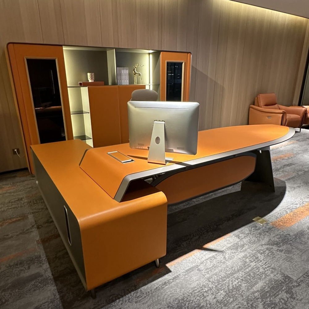 【送料無料】豪華!新品 大型 高級 オーナーデスク パソコンデスク 社長机 社長デスク エグゼクティブデスク プレジデントデスク PCデスク拍卖