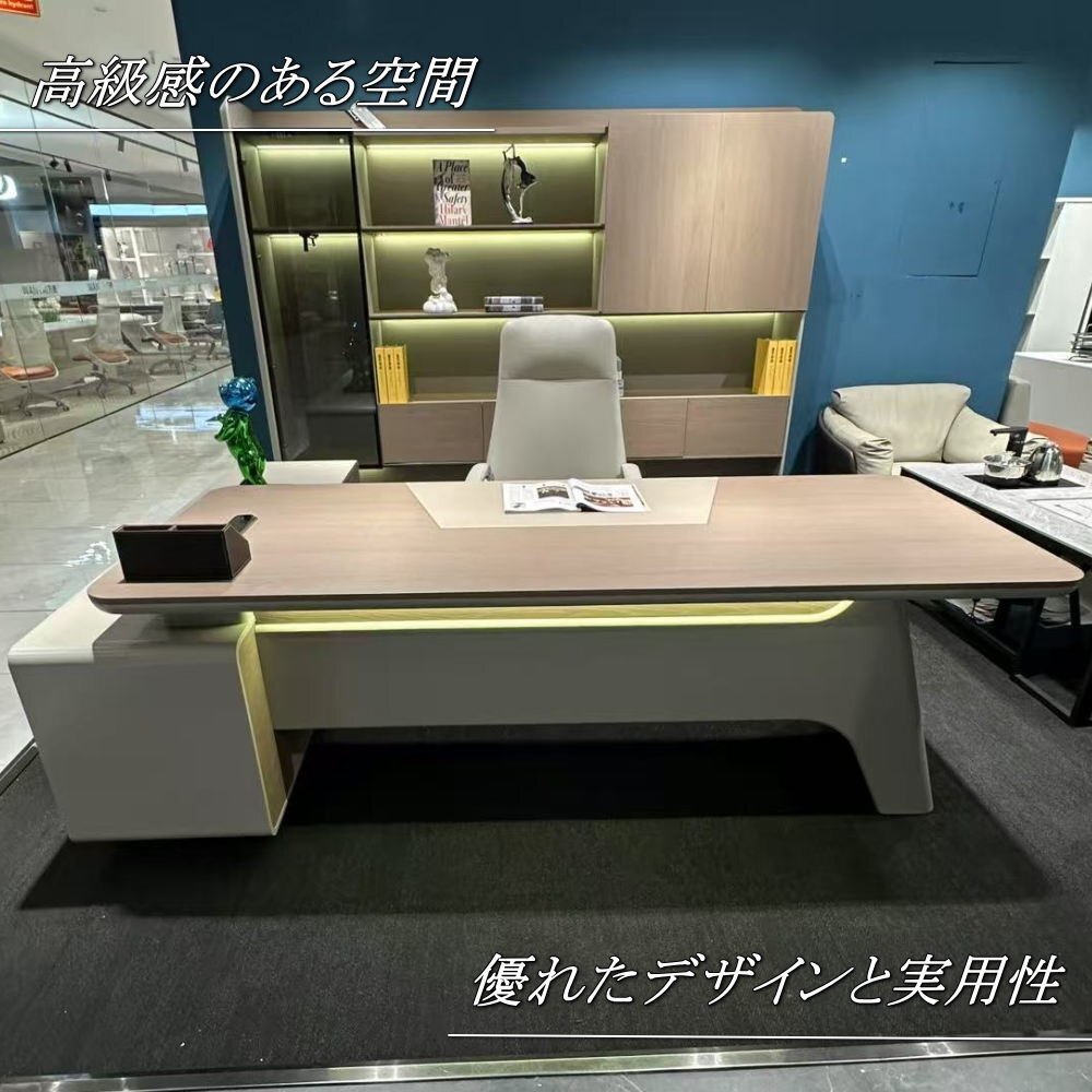 【送料無料】豪華!新品 大型 高級 オーナーデスク パソコンデスク 社長机 社長デスク エグゼクティブデスク プレジデントデスク PCデスク拍卖