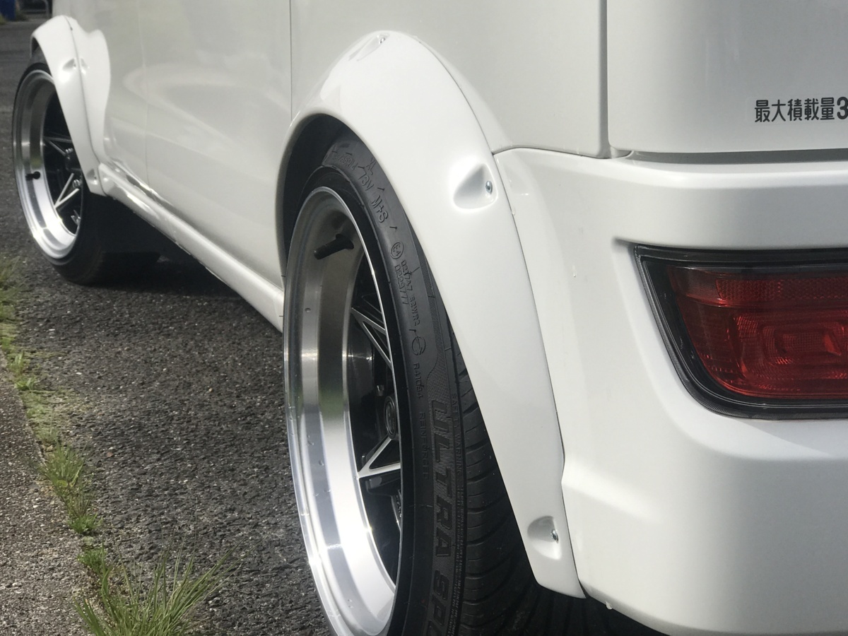 ハイゼットカーゴ バン 専用 オーバーフェンダー S331V S321W デッキバン S321V S331V S321W S331W はろーすぺしゃる拍卖