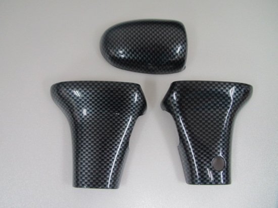 ハイゼットトラック後期 S500P 3Dインテリアシフトカバー3p カーボン調 カーボン柄 シフトカバー AT車専用 はろーすぺしゃる拍卖