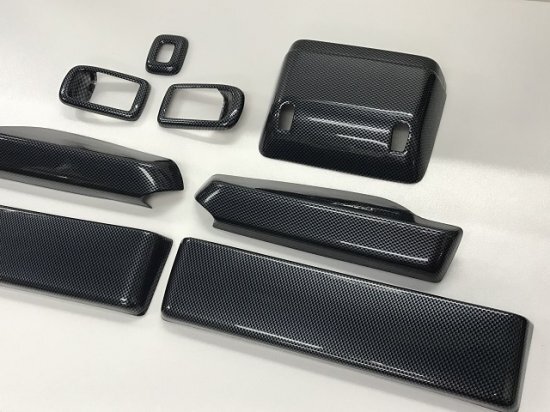 ハイゼットトラック ジャンボ 前期 S510P 4WD インテリアサイドパネルカバー8p カーボン柄 カーボン調 はろーすぺしゃる拍卖
