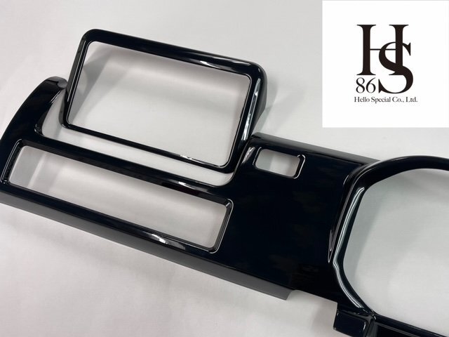 ハイゼットトラック後期 ジャンボ 標準エクストラ S500P メーター周りインテリアパネルカバー2p ピアノブラック 拍卖