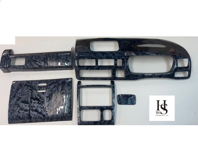 ハイゼットトラック前期 S210P インテリアパネルカバー6P 黒木目 黒ウッド調 ブラック 内装パネルカバー はろーすぺしゃる 拍卖