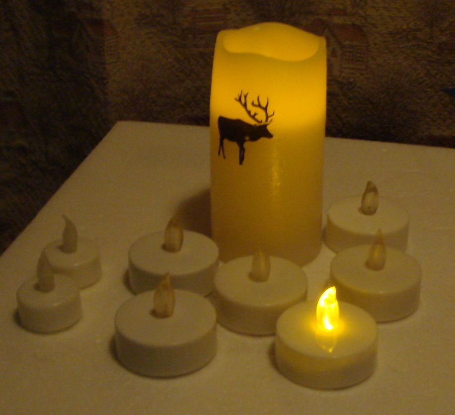 キャンドル風LED 9個セット拍卖