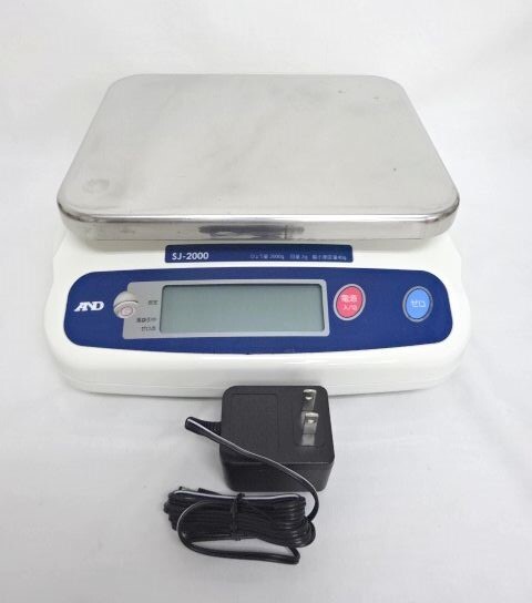 ② A&D エーアンドデイ デジタル はかり SJ-2000N 計量 はかり中古 USED スーパー デパート 工場 農業 袋詰 料理 飲食拍卖