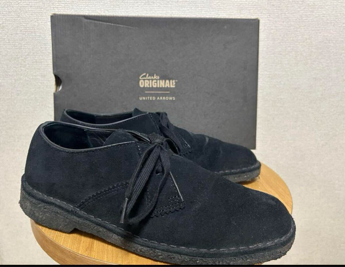 Clarks Desert Khan56 クラークス デザートカーン UNITED ARROWS別注 UK9 黒拍卖