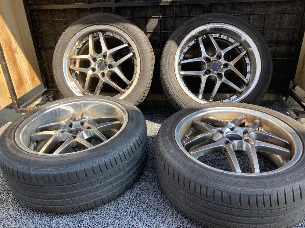 Amlstad Charme 245/45ZR18 リム径18(F)/18R リム幅8JJ(F)/9JR オフセット+48(F)/+32R PCD114.3(F)/114.3R 5H ハブ径7.3(F)/7.3R拍卖