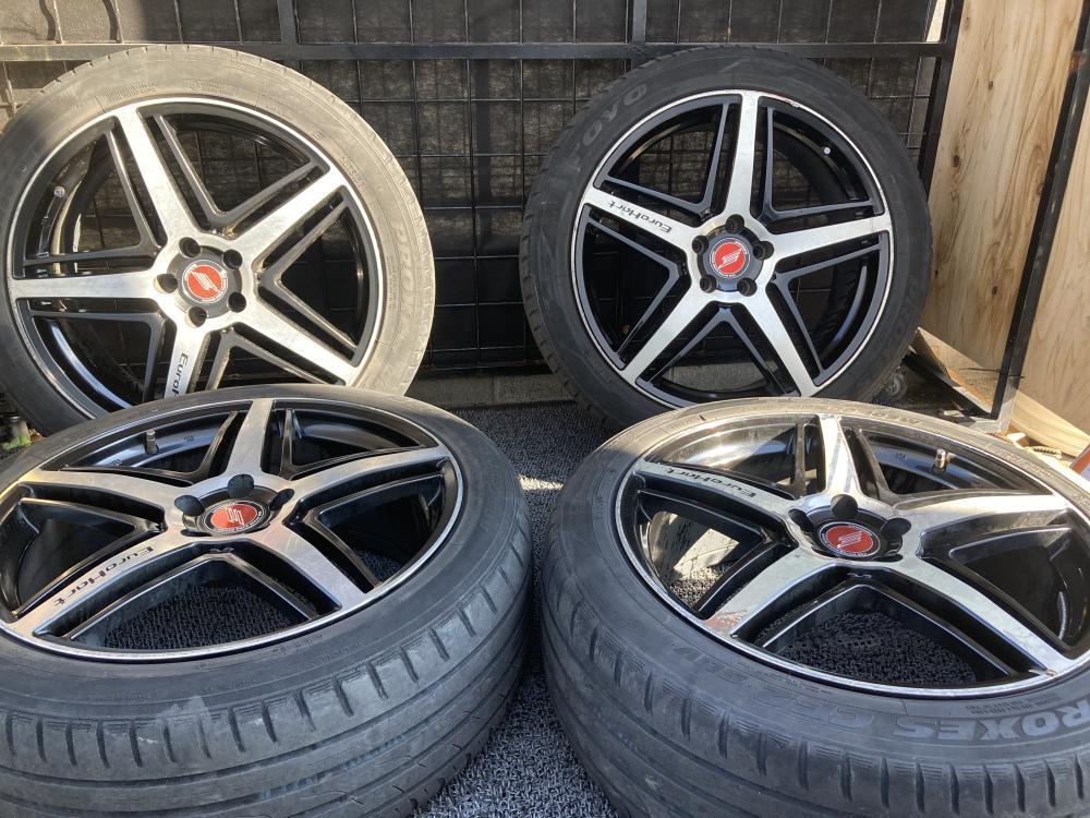 EUROHART THE HYPER EURO DESIGN 245/45R20 リム径20(F/R) リム幅8.5J(F/R) オフセット45(F/R) PCD114.3(F/R) 5H ハブ径7.2(F/R)拍卖