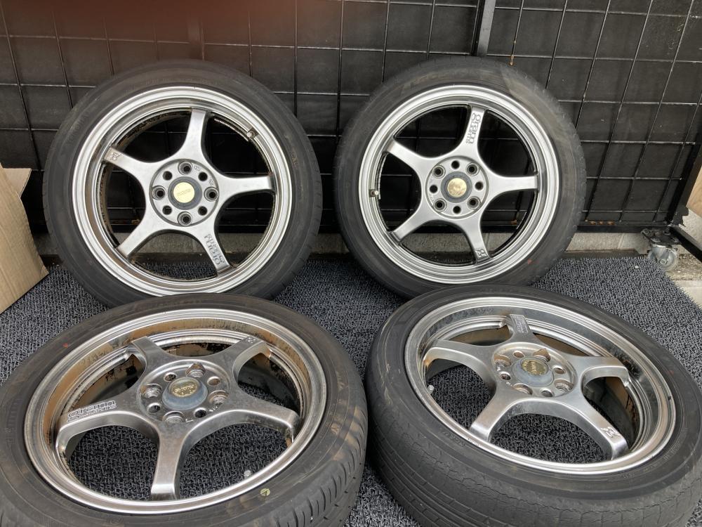 RAYS グラムライツ57C 165/50R15 リム径15(F/R) リム幅5J(F/R) オフセット43(F/R) PCD100(F/R) 4H ハブ径6.2(F/R)拍卖