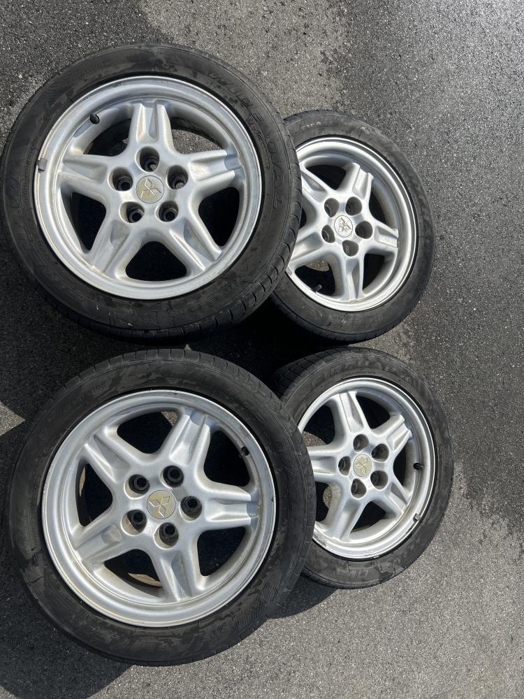 三菱FTO純正 205/50R16 リム径205/50R16(F/R) リム幅6.5J(F/R) オフセット38(F/R) PCD114.5(F/R) 5H ハブ径6.7(F/R)拍卖