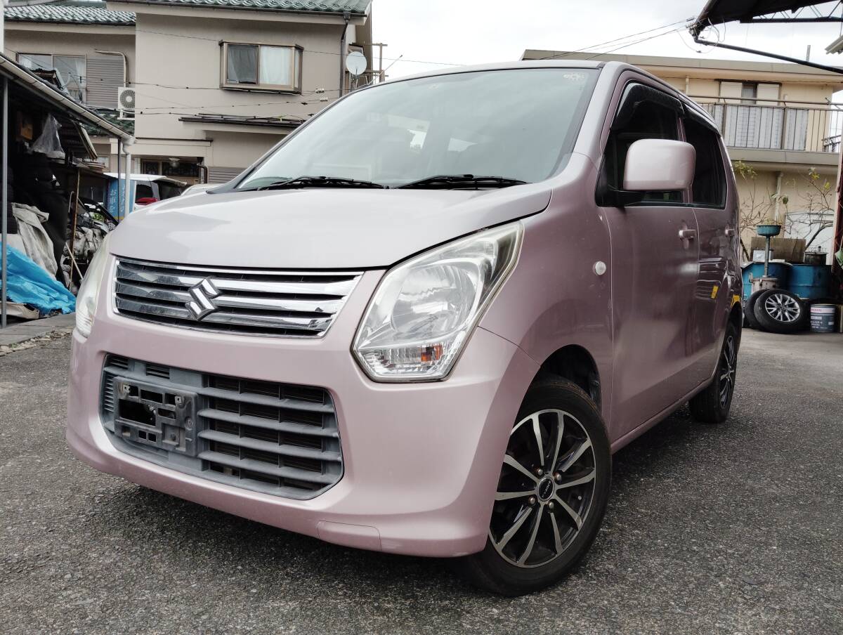 ワゴンR 4WD FX 平成24年式 MH34S ナビ TV ETC ドラレコ アルミ エンジン、ミッション、エアコン不具合なし! 修復歴なし!拍卖