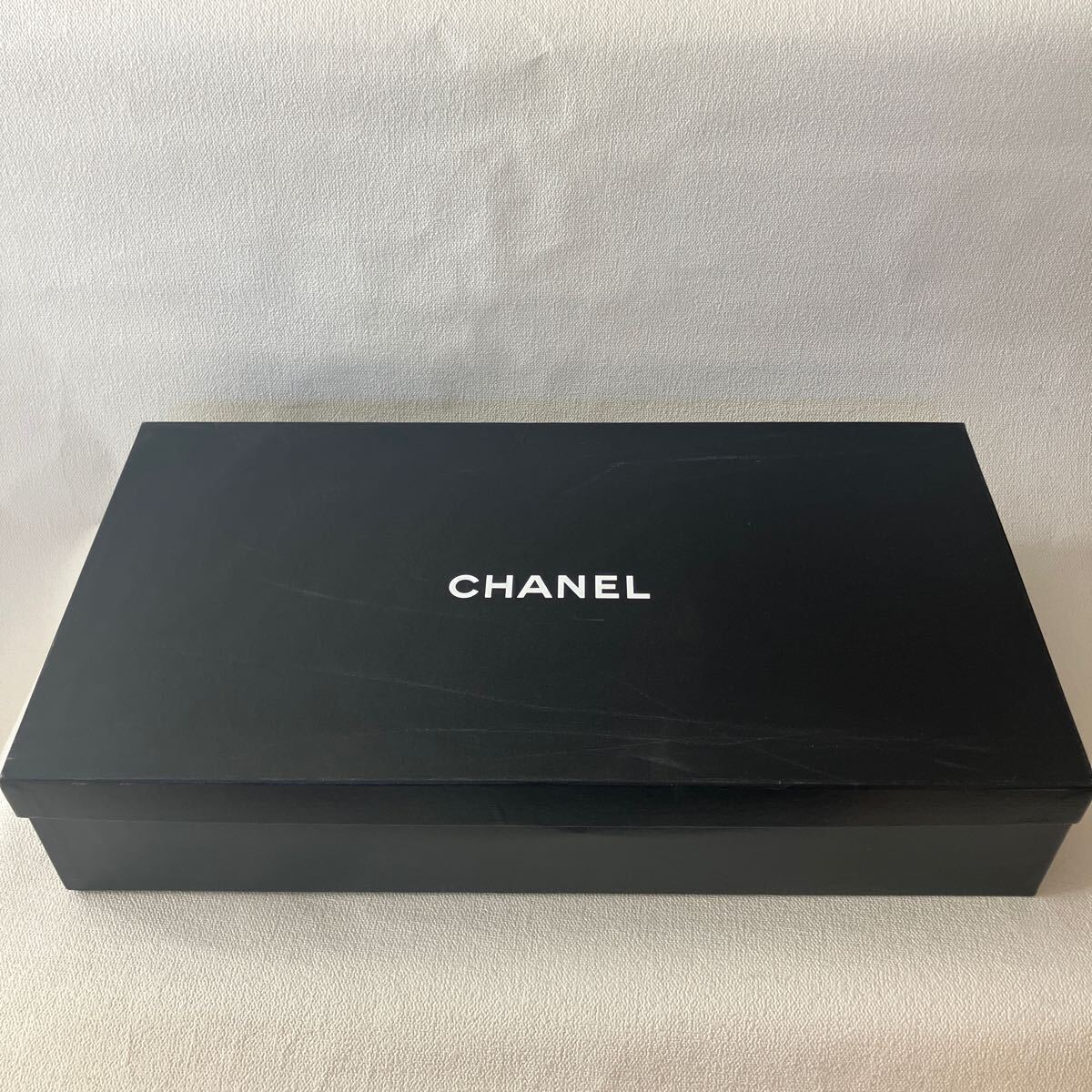 c16 CHANEL 空箱 空き箱 黒 ブラック BOX ボックス シャネル ケース 傷擦れ凹みダメージ有り 小物入れに ブランド コレクション 120cm発送拍卖