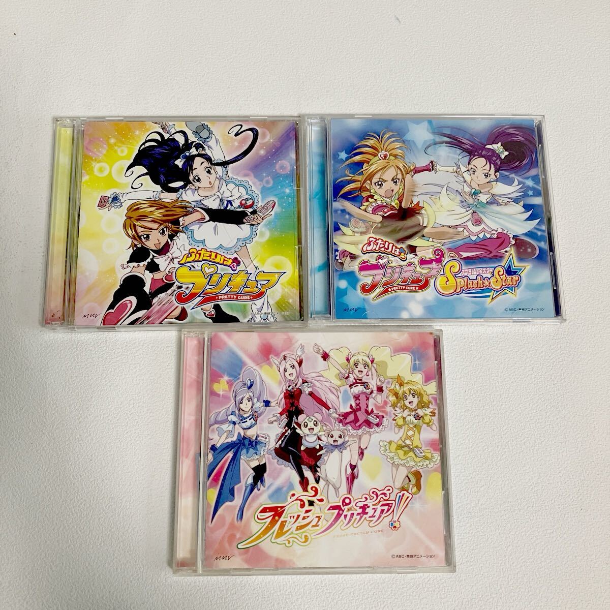 e261-60 CD プリキュア オープニング&エンディングテーマ ふたりはプリキュア フレッシュプリキュア 3枚 まとめて サントラ拍卖