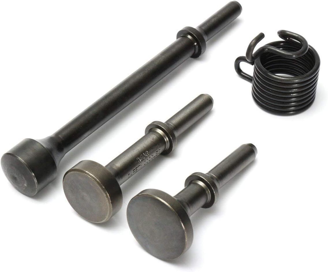 Flushbay エア ハンマ ー チゼルセット 滑らかな空気圧チゼル エアハンマービット エアハンマースプリング付き拍卖