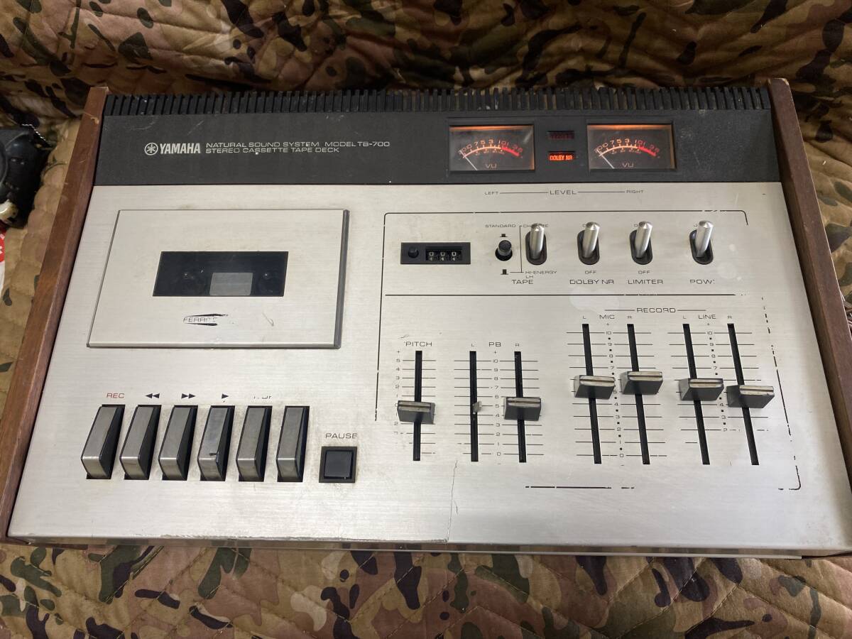 J7841 YAMAHA TB-700 ヤマハ ステレオ カセット テープ デッキ 通電確認済み ジャンク品扱い拍卖
