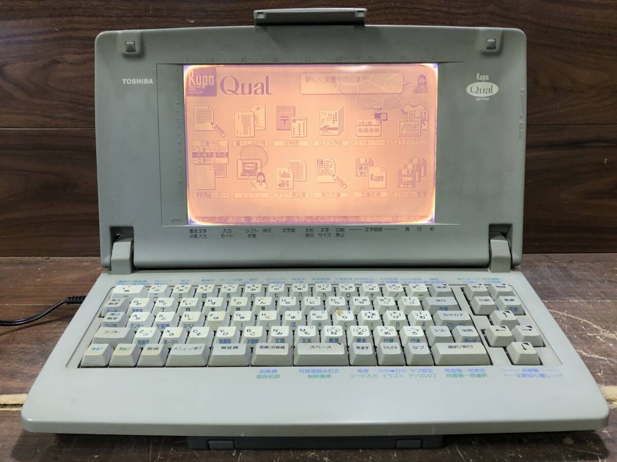 Jさ1393 TOSHIBA 東芝 ワープロ Rupo Qual JW-F550拍卖