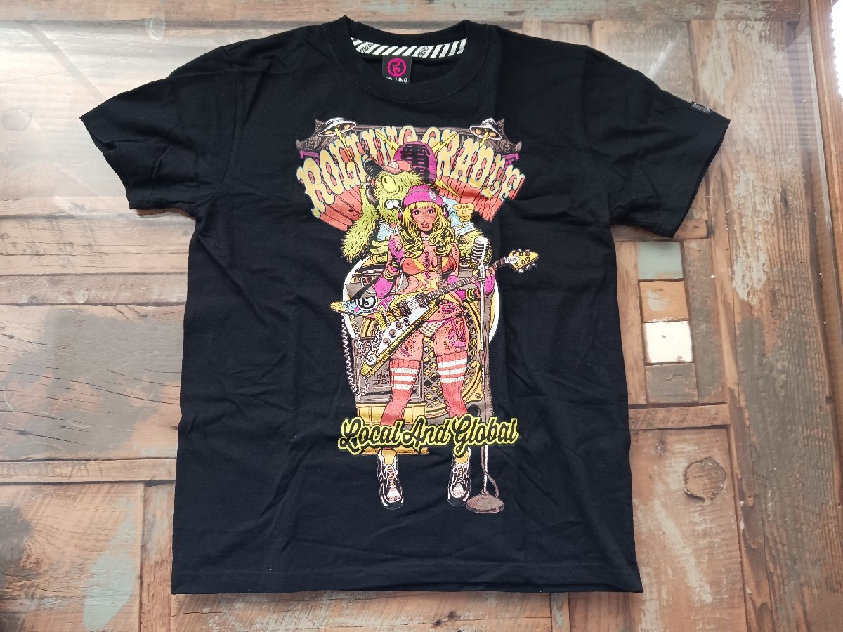 □■□ROLLING CRADLE ローリングクレイドル×ロッキン・ジェリービーン Tシャツ XSサイズ (中古品)□■□拍卖