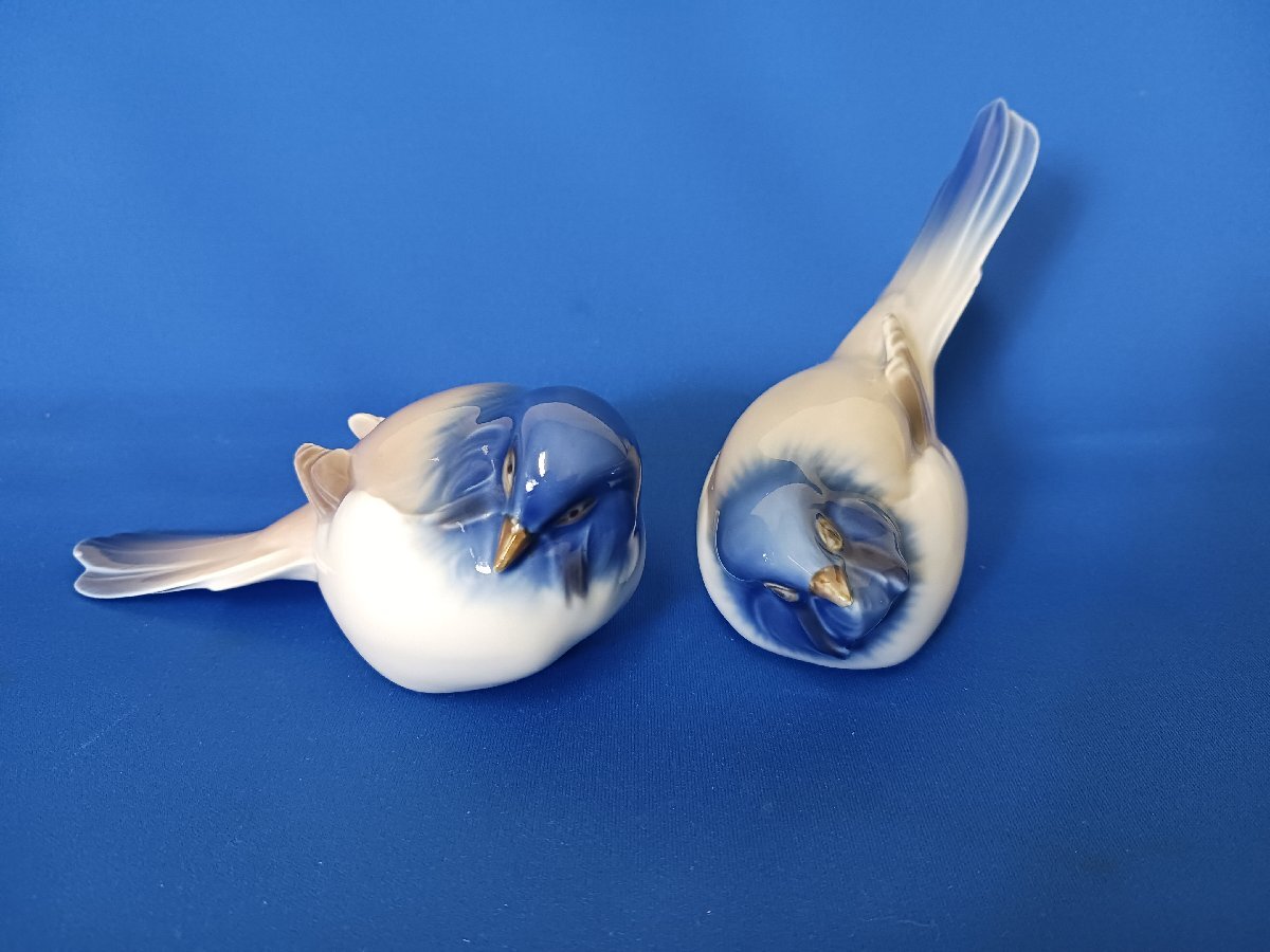 ROYAL COPENHAGEN ロイヤルコペンハーゲン アニマルフィギュリン シジュウカラ ペア  置物拍卖