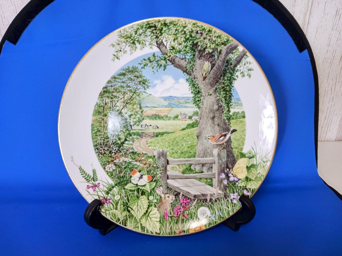 ROYAL WORCESTER ロイヤルウースター ピーター・バレット5月 絵皿 (現状品)拍卖