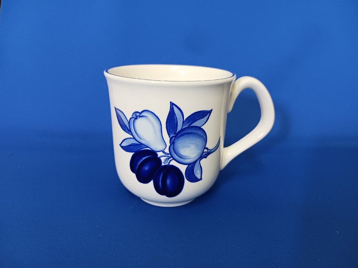 ROYAL COPENHAGEN ロイヤルコペンハーゲン ゴールデンサマー ブルー マグカップ拍卖