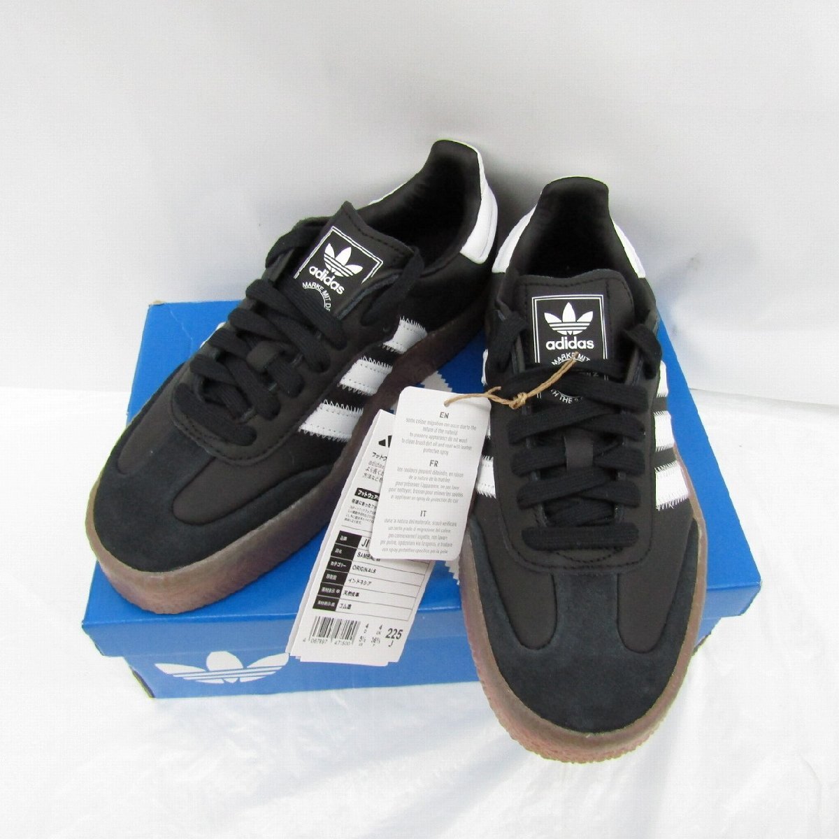 【未使用品】adidas アディダス レディース ウィメンズ スニーカー SAMBAE W JI1350 ブラック サイズ:22.5cm 箱付 812112873 1028拍卖