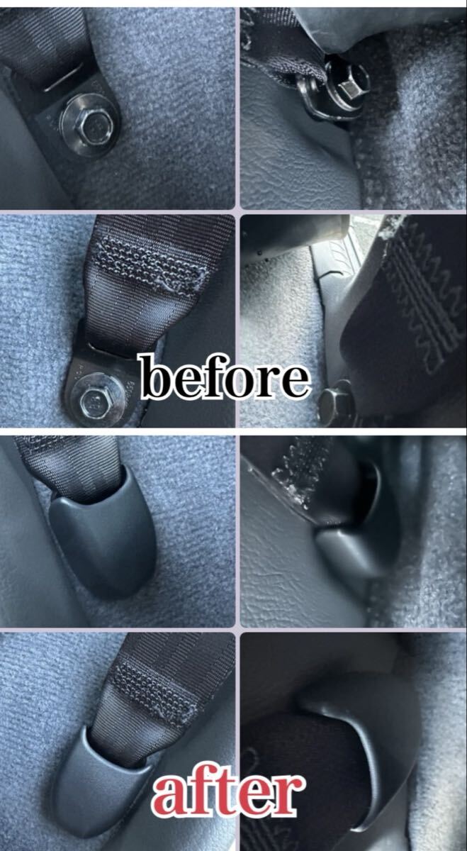 トヨタ ランドクルーザー70(再再販モデル)用トヨタ純正流用 シートベルトアンカーカバー4個セット 新品未使用品 ランクル70 GDJ76 拍卖