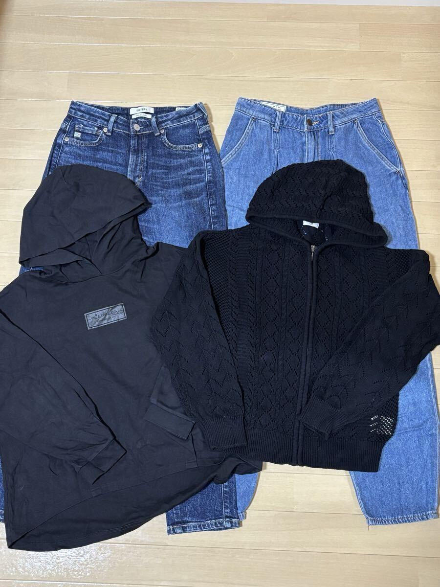 【即決価格】ポンポネット PON PONETTE AMI 女の子 パーカー ボトムス ニット カーディガン デニム サムシング GAP ギャップ 4点セット拍卖