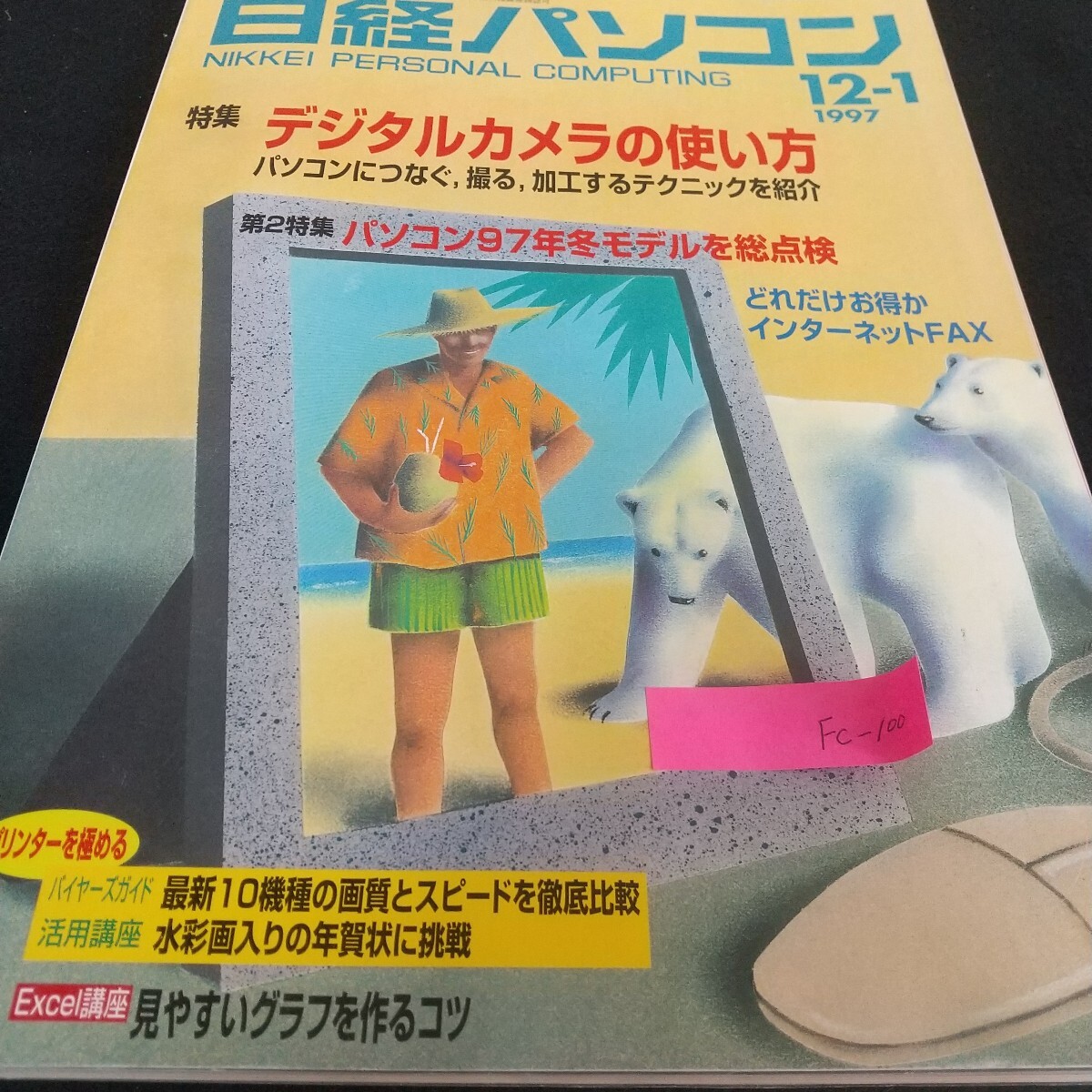 Fc-100/日経パソコン デジタルカメラ インターネットFAX 冬モデル つなぐ 撮る 加工 プリンター グラフ/L7/71029拍卖
