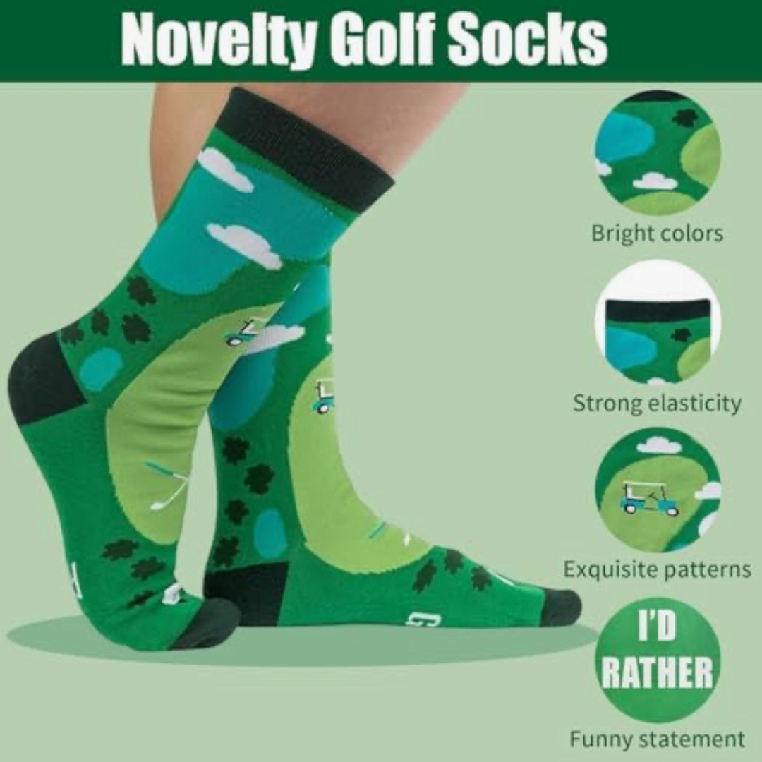 新品未使用 ゴルフ スポーツ ユニーク ソックス 靴下 プレゼント ギフト拍卖